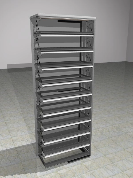 00 Диспенсер сигаретный 10 полок 10 линий, 1817х340х698 производства компании 