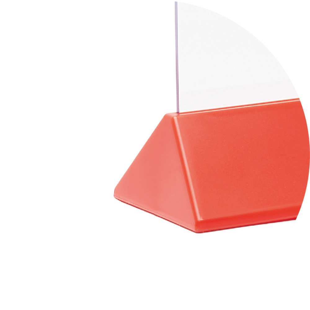 02_Тейбл-тент пластик, вертик трапецевидное красное основание