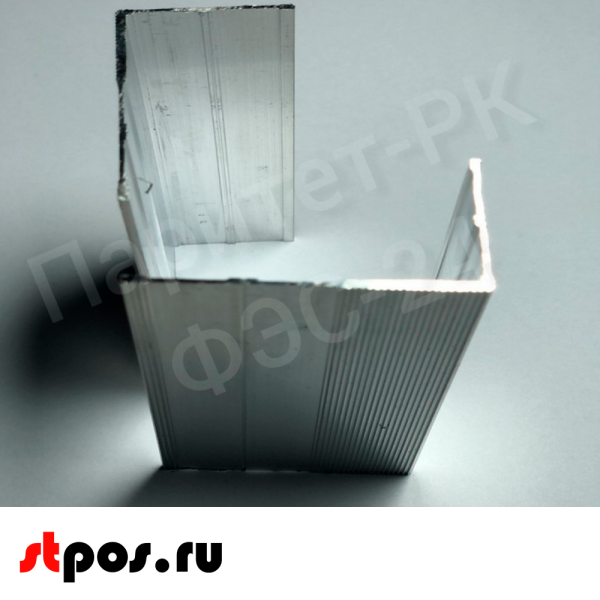 00_Алюминиевый профиль-ступень для лент Г-образный 50x28мм