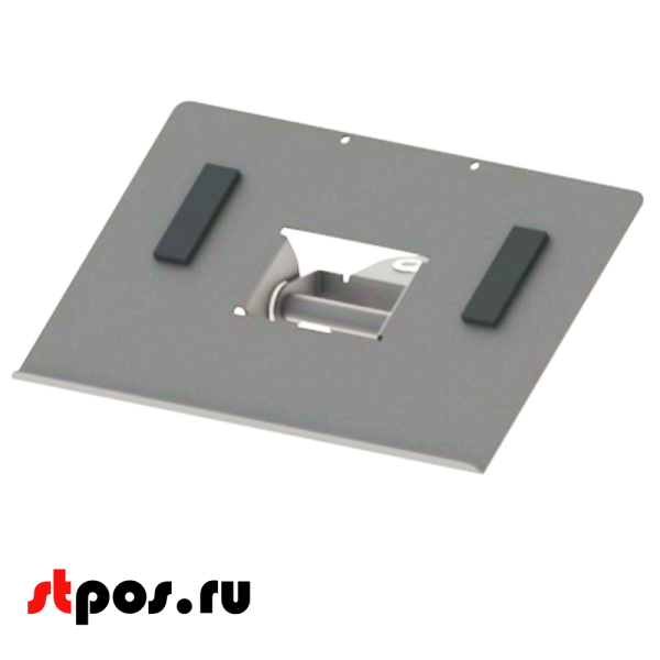 00_Держатель для клавиатуры, под размер 290х192 мм, штыревое крепление, RAL7035, Светло-серый