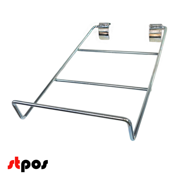 00_Держатель для ноутбука 350х200мм, d5 на штангу 30х15, цинк-хром