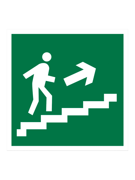 sk_Наклейка Выход направо вверх 200х200мм
