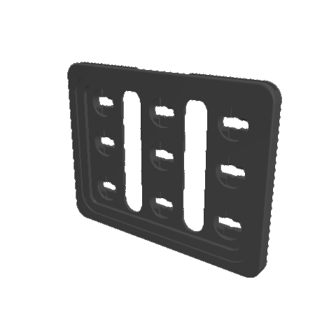 1_Рамка пластиковая серии ТЕХНО МИНИ формата А7, TM А7, Чёрная