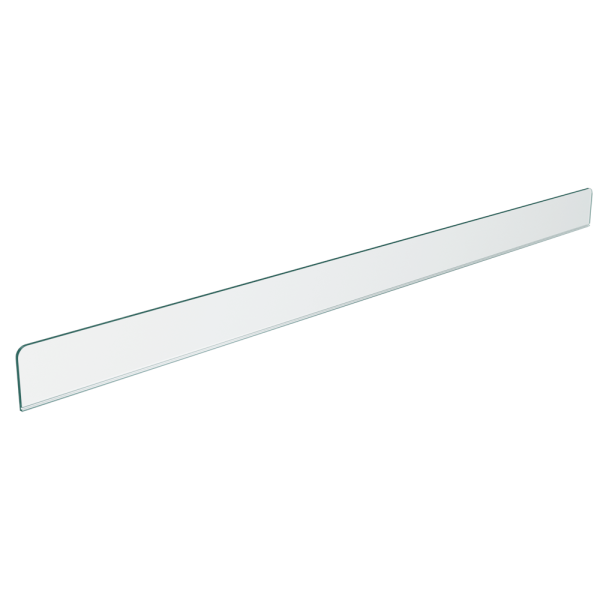 sk_Передний ограничитель пластиковый 1000мм, h60мм, толщина пластика 4мм FR-RISER60, Прозрачный