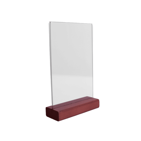 sk_Тейбл-тент пластиковый, вертикальный А6, 105х168х40мм, с деревянным основанием, темным