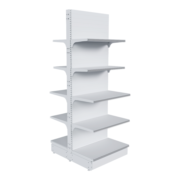 stpos_НАБОР стеллаж 25 70 ГЛУХОЙ островной 1900х665х400 10 полок, ценникодержатели