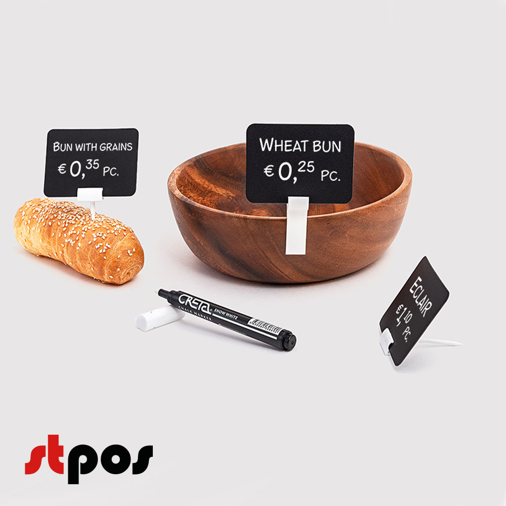 00_Набор держателей ценников  STICK CLIP 1 (меловой ценник А8-12шт, маркер-1шт, зажим-6шт, иголки-6шт)