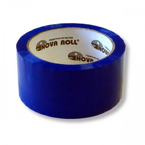 01_Лента упаковочная 48ммх66м Нова Ролл 204, синий