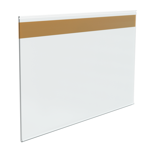 stpos_Ценникодержатель полочный самоклеящийся DBR60, длина  100мм, Прозрачный