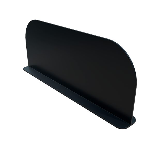 sk_Разделитель пластиковый 150мм на Т-основании c магнитным скотчем DIVT-150-TM SOLID 380мм, Черный