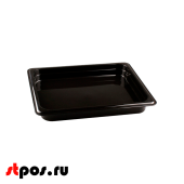 Гастроемкость из полипропилена 325х265х40мм (GN1/2 h-40) Черный R