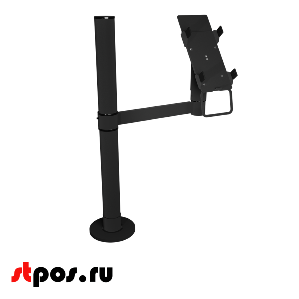 00_Кронштейн для пин-пада (банковского терминала) универсальный 270 мм, Муар, RAL9005 Чёрный