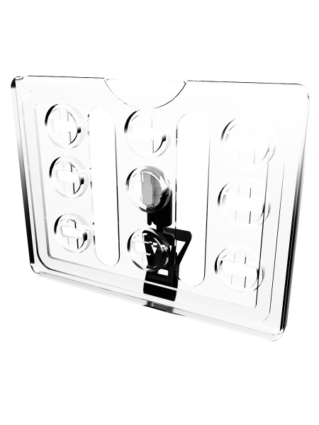 sk_Рамка ТЕХНО А7 прозрачная, черный держатель TECHNO CLIP SMALL-VL