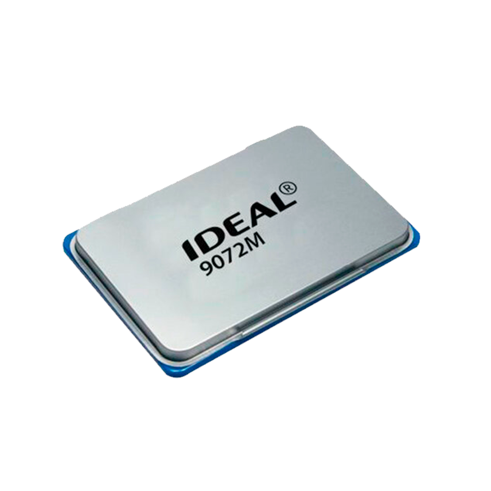 02_Подушка штемпельная настольная TRODAT IDEAL 9072M, 70х110мм, металлический корпус, синяя