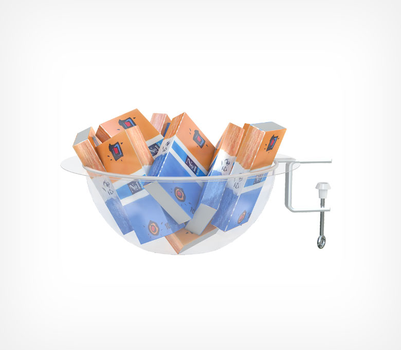 01_Полукруглый дисплей для мелкого товара BOWL, нижняя секция