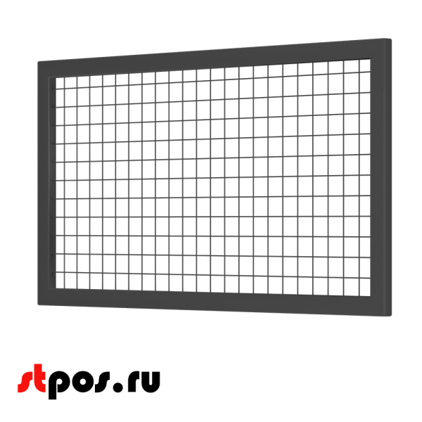 00_Секция производственная, сетчатая 1300х700, d-3 мм, ячейка 50х50 мм, окрашенная