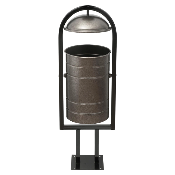 sk_Урна уличная, 330х280х980, серебряная