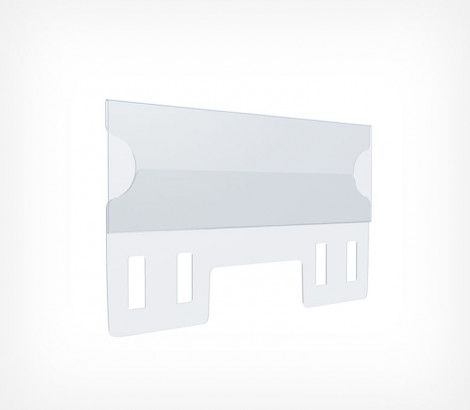 01_Карман информационный для кассет цен А7 PC INFO-POCKET, 120х73 мм, Прозрачный