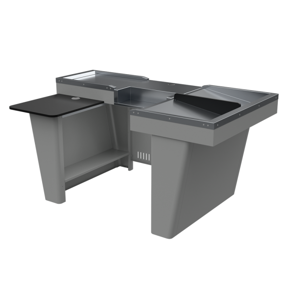 sk_Кассовый бокс Stream-XL-180 v3.0(шлиф.нерж,вырезы ДЯ FT,МК 2Т,широкий накоп),RAL9022,Серый мат,Левый