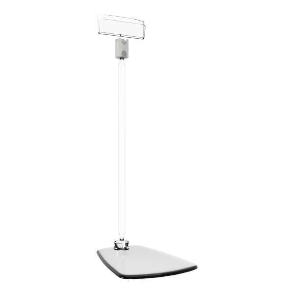 sk_Держатель ценника шарнирный на подставке DELI 150 мм FOT-CLIP, Прозрачный