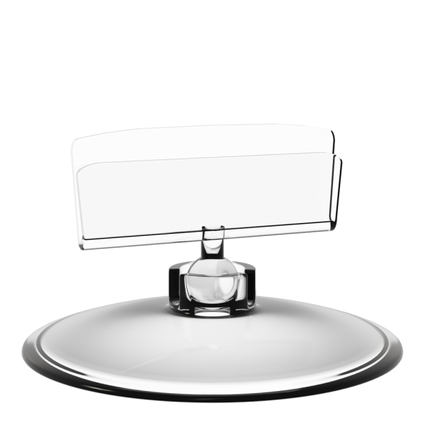 sk_Ценникодержатель на круглой подставке BASE-CLIP ножка   0 мм, Прозрачный