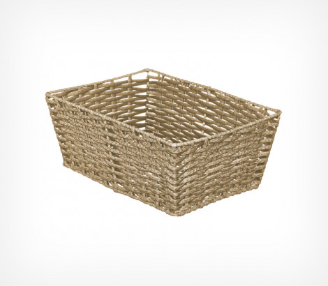 02_Лоток плетеный из полиротанга Салерно, ширина 280мм, глубина 400мм, высота 160мм, цвет дуб