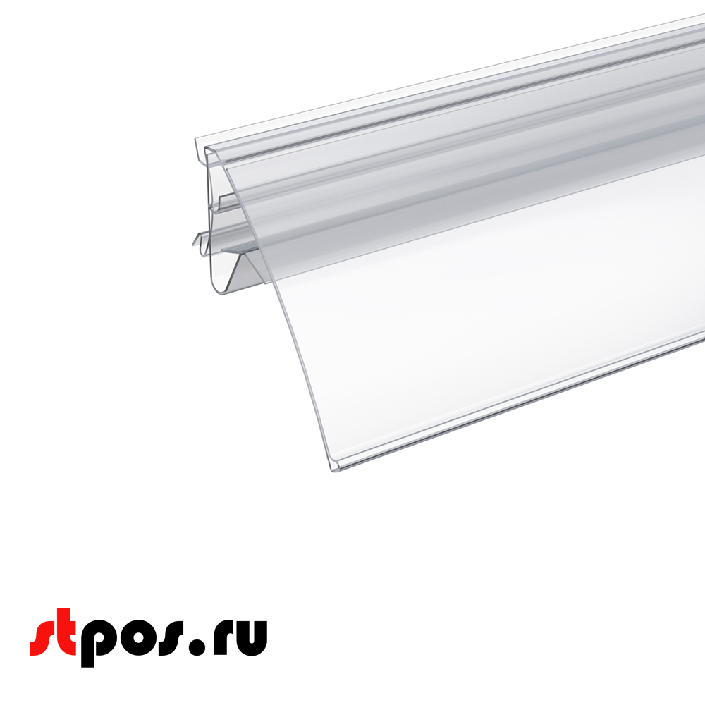 02_Профиль для создания угла наклона ANGLE-SUPPORT-U, 988мм, прозрачный