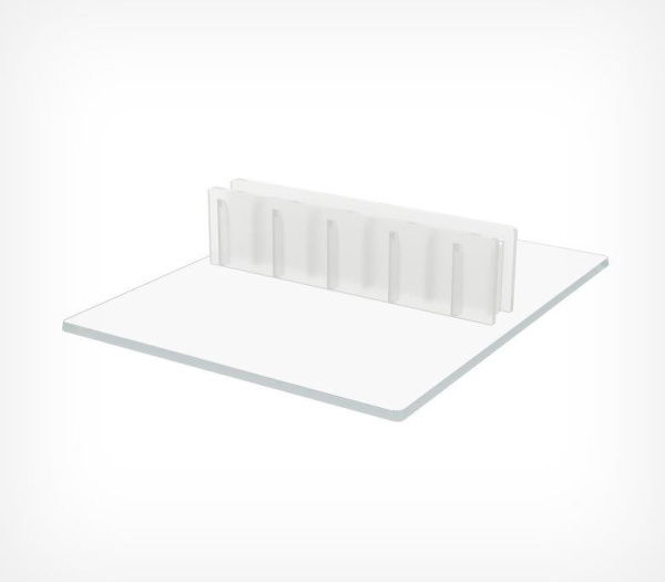 01_Держатель ценника пластиковый под углом 90° CARDFIX-90, прозрачный