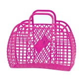 Покупательская сетчатая сумка-корзина Fama 15 литров, Розовая