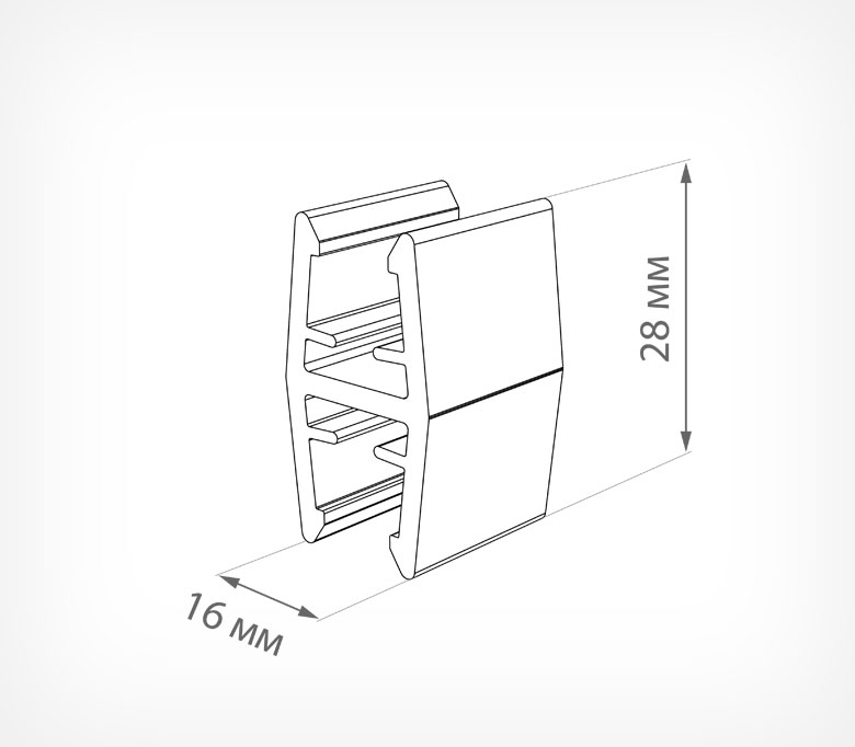03_Клипса для подвешивания пластиковых рамок друг под другом, PF-JOIN, прозрачный