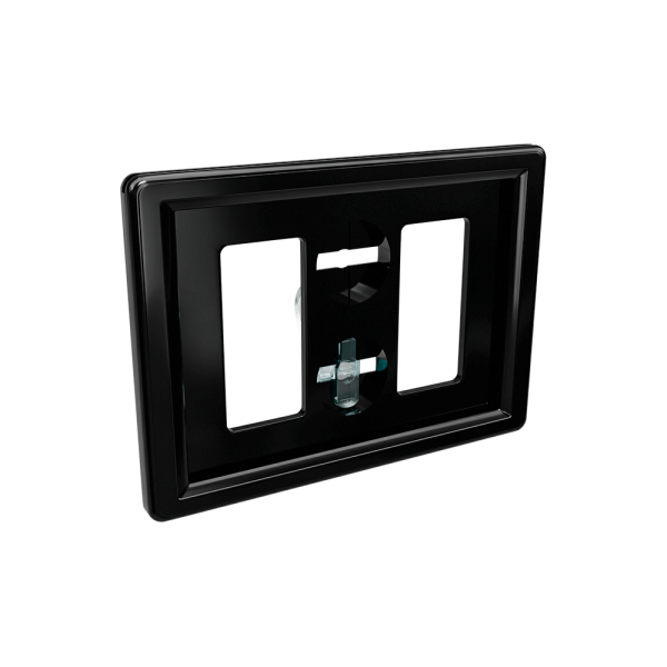 sk_Рамка ТЕХНО А8 черная, прозрачный держатель TECHNO W-CLIP