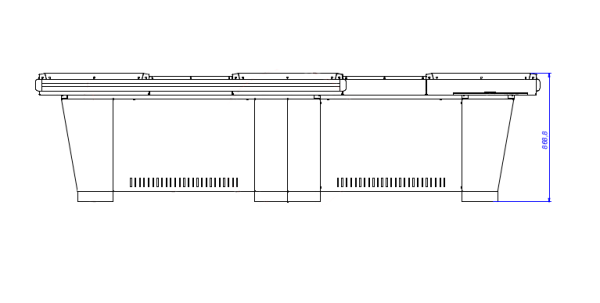 01_Кассовый бокс Stream-Dual-340 (шлиф.нерж.,без вырезов), RAL5005, Синий, Левый 01_Кассовый бокс Stream-Dual-340 (шлиф.нерж.,без вырезов), RAL5005, Синий, Левый