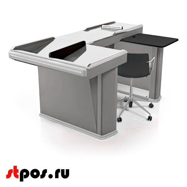 00_Кассовый бокс Stream-XL-180 v3.0 (шлиф.нерж,вырезы ДЯ FT,МК 2Т,широкий накоп),RAL9022,Серый,Левый 00_Кассовый бокс Stream-XL-180 v3.0 (шлиф.нерж,вырезы ДЯ FT,МК 2Т,широкий накоп),RAL9022,Серый,Левый