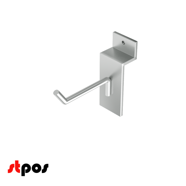 00_Крючок для экономпанели одинарный  50мм, d4,8, хром