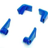 Комплект пластиковых уголков для тележки покупательской, синий