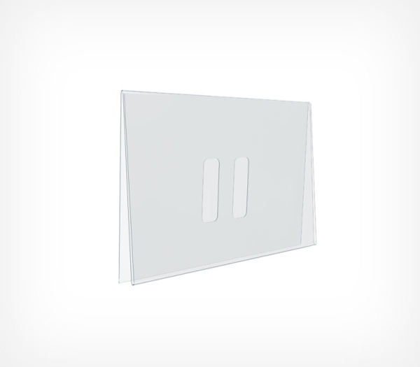 01_Карман для тыльной стороны кассет цен универсальный малый PC BACK-POCKET, 70х46мм, Прозрачный