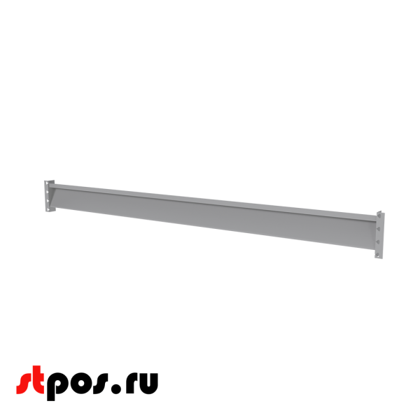 00_Балка верхняя Z-125х40 мм, 1970 мм, Глянец, RAL9016 Белый