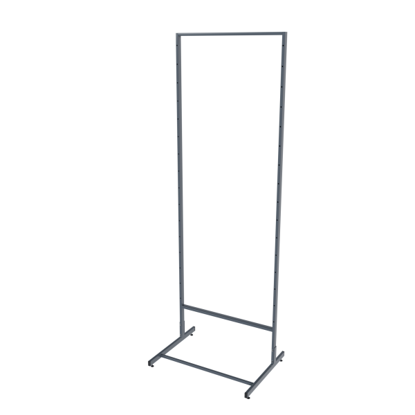 sk_Стойка прикассовая односторонняя 1850х640х500мм (основа без навески,сварн.рама),Глянец,RAL7024 Серый