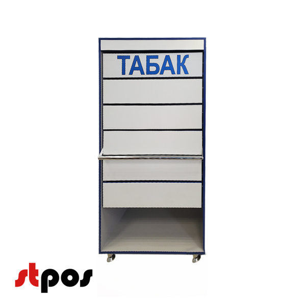 00_Диспенсер сигаретный ЛДСП, 6 полок по 12 линий (72 лотка)