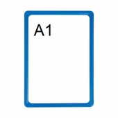 Пластиковая рамка с закругленными углами формата А1 (594х841мм), PF-А1, Синий