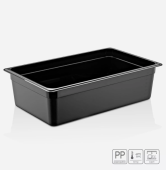 Гастроёмкость из полипропилена 530х325х150 мм (GN1/1 h150), черная MC
