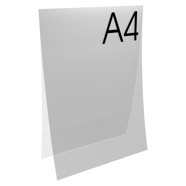 sk_Карман-протектор A4 пластиковый антибликовый PP, Прозрачный