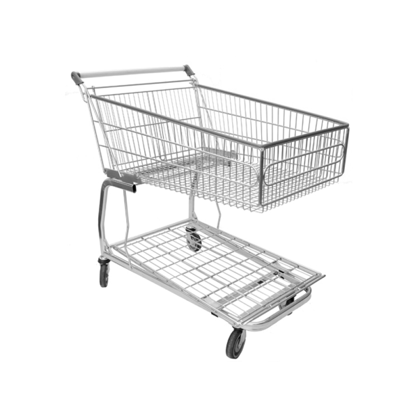 sk_Тележка грузовая с поддоном STM125 до 200кг, цинк, Серый