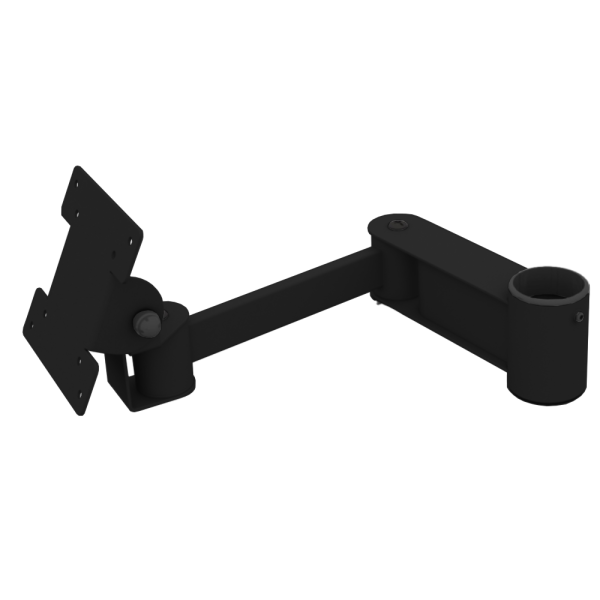 stpos_Кронштейн для монитора шарнирный 150+200 мм, Муар, RAL9005 Черный