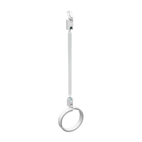 sk_Держатель рамки TECHNO ROLL-VL спираль-улитка на колбасу, ножка 100мм, Белый