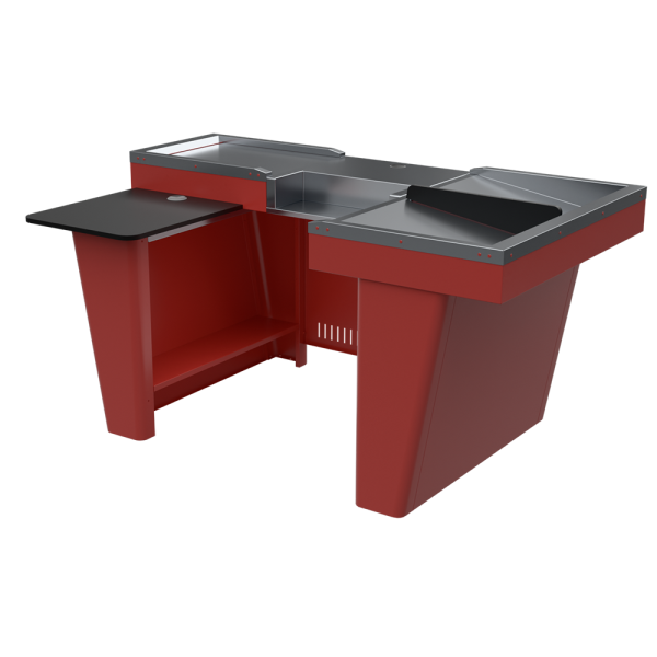 sk_Кассовый бокс Stream-XL-180 v3.0 (шлиф.нерж,выр.ДЯ FT,МК 2Т, шир.нак)Шагрень,RAL3000,Красный,Левый