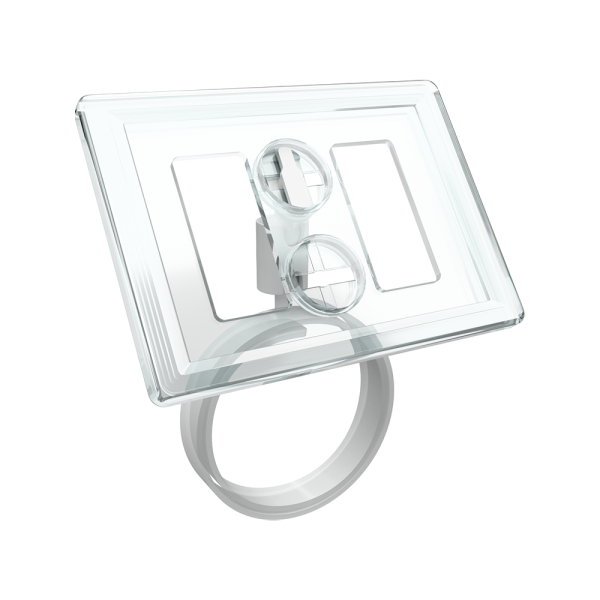 sk_Рамка ТЕХНО А8 прозрачная, белый держатель TECHNO ROLL-VL спираль-улитка на колбасу