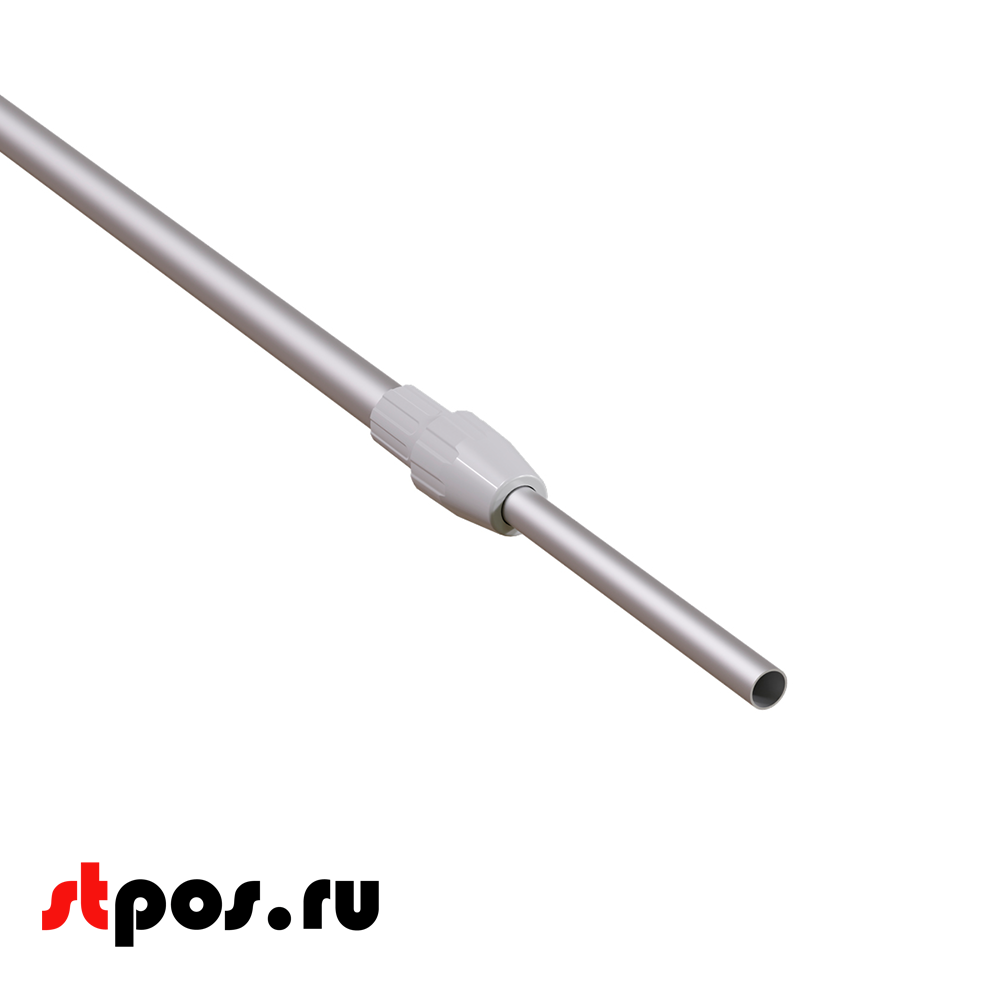00_Трубка алюминиевая телескопическая TEL-LOCK-ALUTUBE 600-900 мм, трубка серая, переходник серый