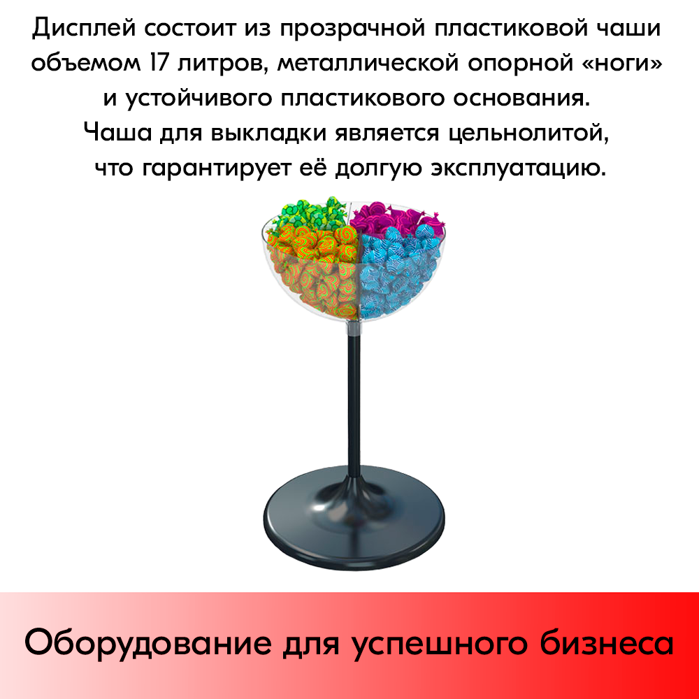 07_Дисплей UNIBOWL 17 л, (752(203)х450(407)мм), Черный