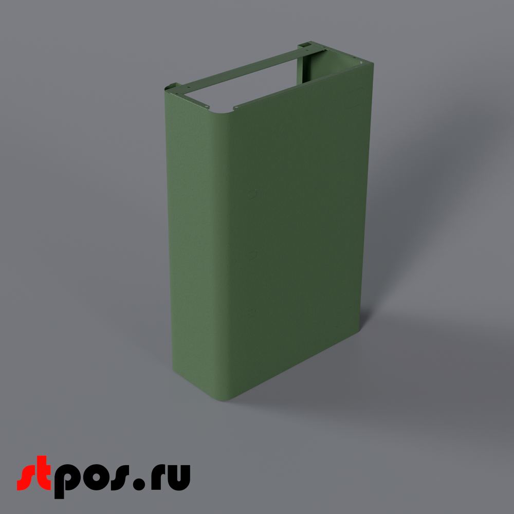 02_Тумба для кассового бокса МИНИМАРКЕТ и МИНИМАРКЕТ PLUS, RAL6003, Зеленый